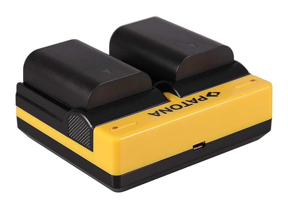 PATONA Dual Ladegerät für Samsung BP1900 NX1 NX-1 inkl. Micro-USB Kabel