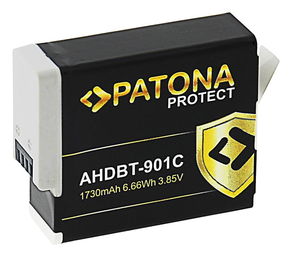 PATONA PROTECT Akku für GoPro Hero 9 Hero 10 Hero 11 Hero 12 AHDBT-901C SPBL1B Enduro