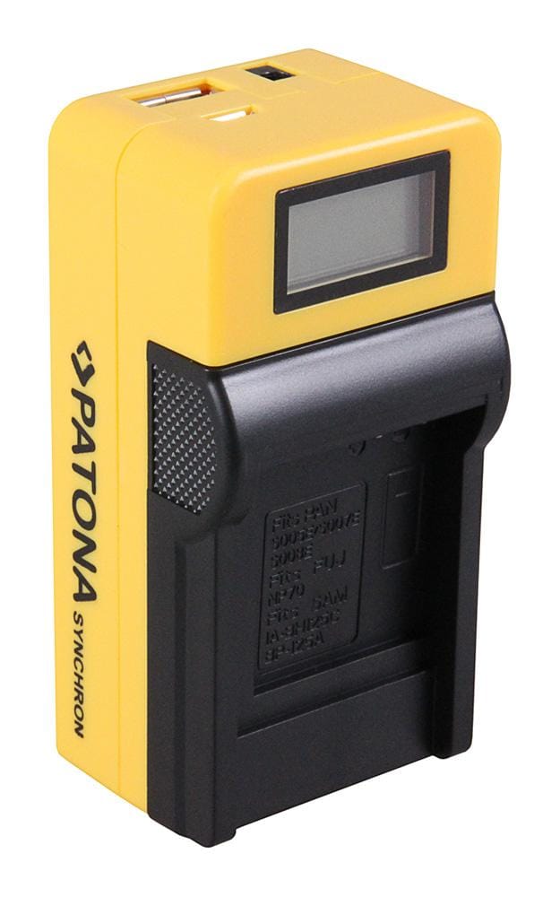 PATONA Synchron USB Ladegerät für Casio NP70 NP-70 mit LCD-Display PATONA Synchron USB Ladegerät für Casio NP70 NP-70 mit LCD-Display