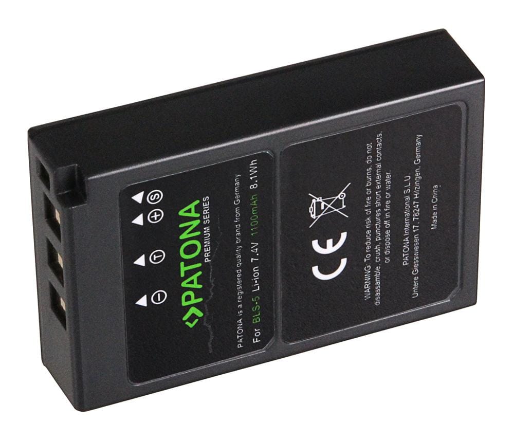 PATONA Premium Akku für Olympus BLS5 BLS-5 E-P3 E-PL2 PEN E-PL3 E-PM1