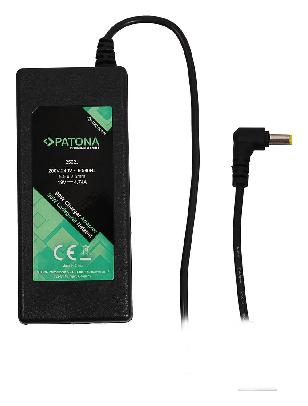 PATONA Premium Netzteil 19V 4,74A 90W für Acer Aspire Travelmate Extensa Medion PA-1900-05