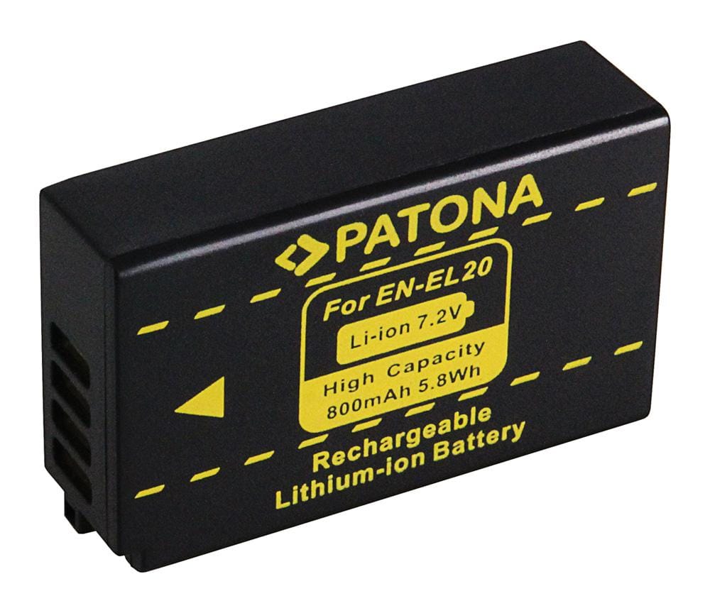 PATONA Akku für Nikon 1J1 EN-EL20 1 J-1 J1 BATTERIE ACCU Nikon ENEL20