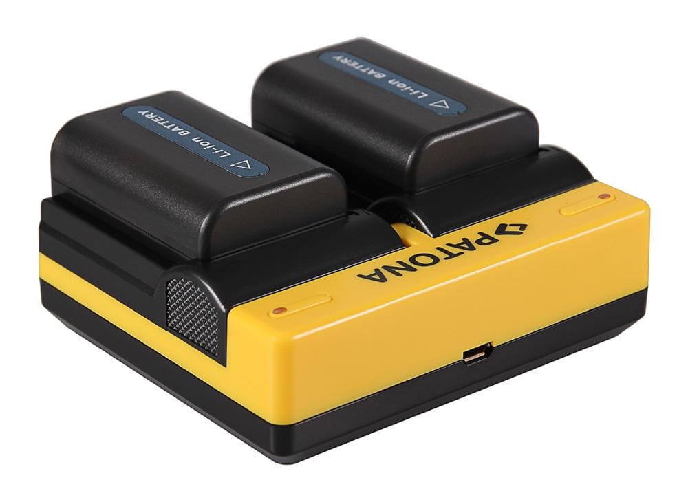 PATONA Dual Ladegerät für Sony NP-FM50 NP-F550 NP-F750 NP-F970 inkl. Micro-USB Kabel PATONA Dual Ladegerät für Sony NP-FM50 NP-F550 NP-F750 NP-F970 inkl. Micro-USB Kabel