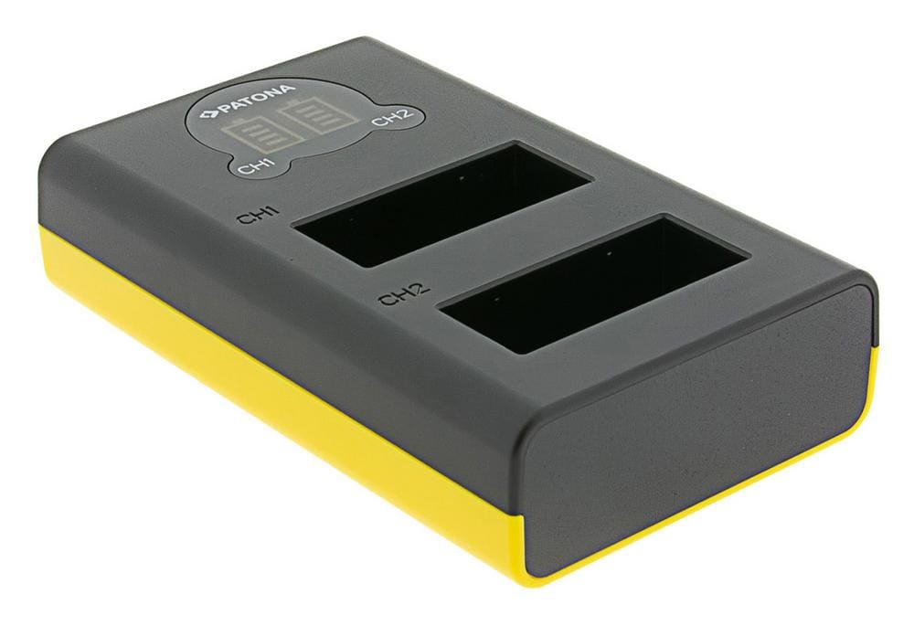 PATONA Dual LCD USB Ladegerät für GoPro Hero 13 PATONA Dual LCD USB Ladegerät für GoPro Hero 13