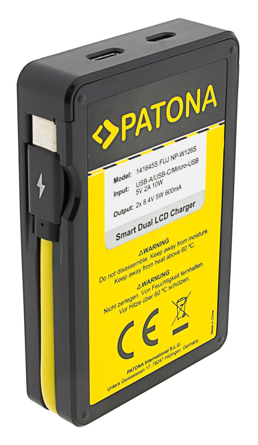 PATONA Smart Dual LCD USB Ladegerät für Fuji NP-W126 HS30 EXR HS30EXR HS-30EXR HS33 EXR HS33EXR HS-33 PATONA Smart Dual LCD USB Ladegerät für Fuji NP-W126 HS30 EXR HS30EXR HS-30EXR HS33 EXR HS33EXR HS-33