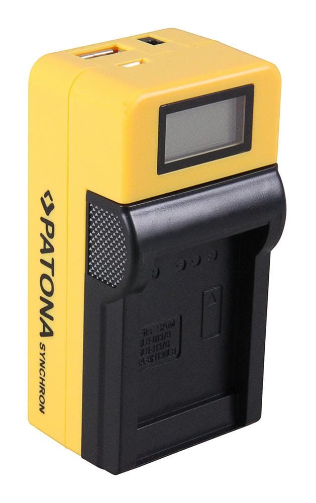 PATONA Synchron USB Ladegerät für Samsung SLB1137D mit LCD-Display