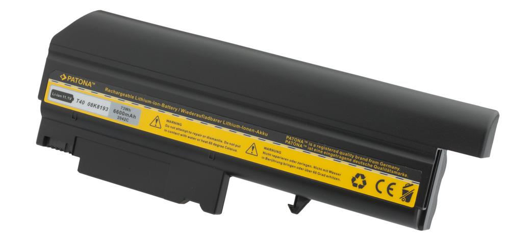 PATONA Akku für IBM Thinkpad T40 T41 T42 T43 R51 02K8193 6600mAh PATONA Akku für IBM Thinkpad T40 T41 T42 T43 R51 02K8193 6600mAh