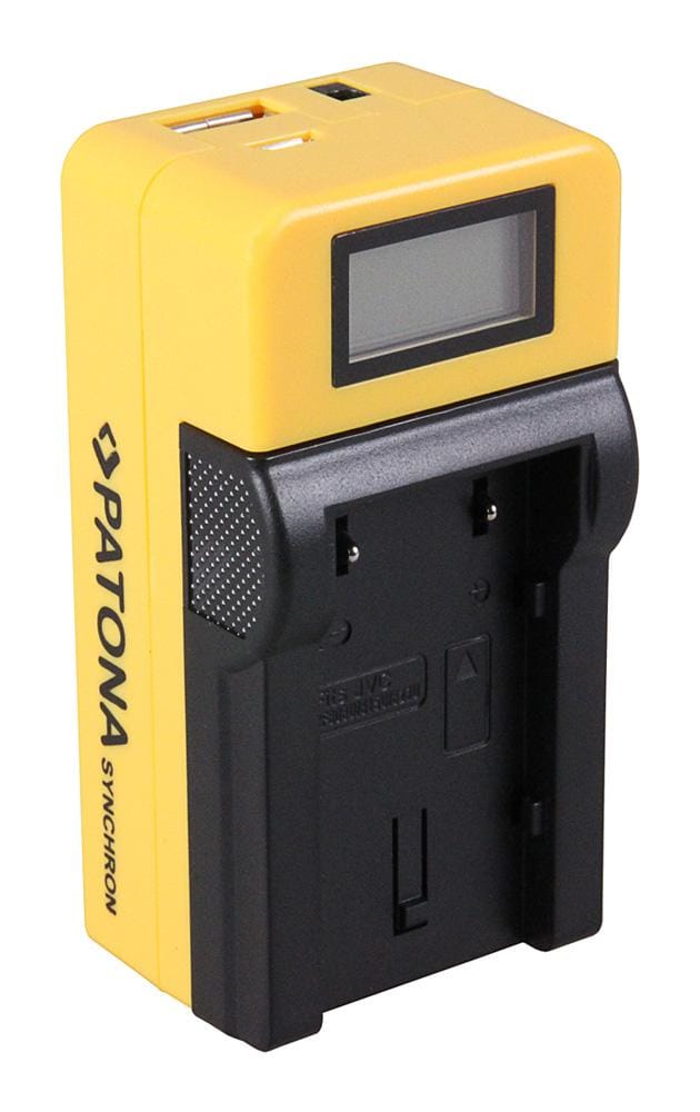PATONA Synchron USB Ladegerät für JVC BNVF808 BN VF808 mit LCD-Display PATONA Synchron USB Ladegerät für JVC BNVF808 BN VF808 mit LCD-Display