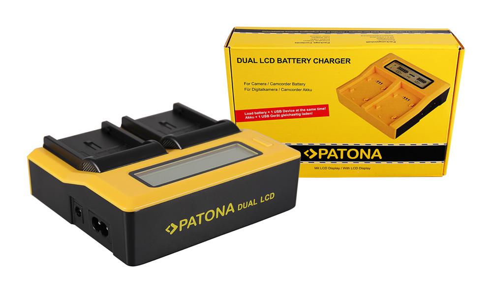 PATONA Dual LCD USB Ladegerät für JVC BNV408 BN-V408 PATONA Dual LCD USB Ladegerät für JVC BNV408 BN-V408
