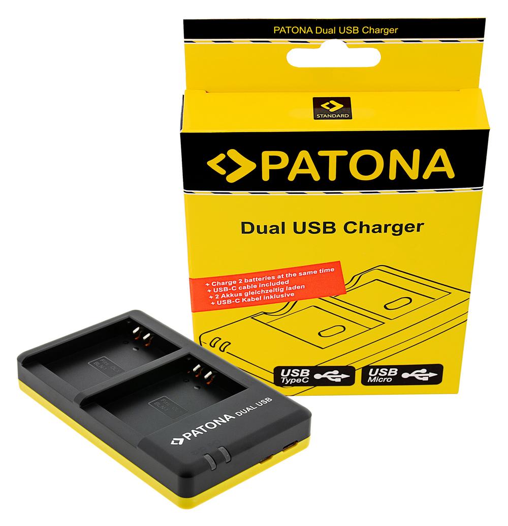 PATONA Dual Schnell-Ladegerät für Olympus PS-BLN1 inkl. USB-C Kabel PATONA Dual Schnell-Ladegerät für Olympus PS-BLN1 inkl. USB-C Kabel