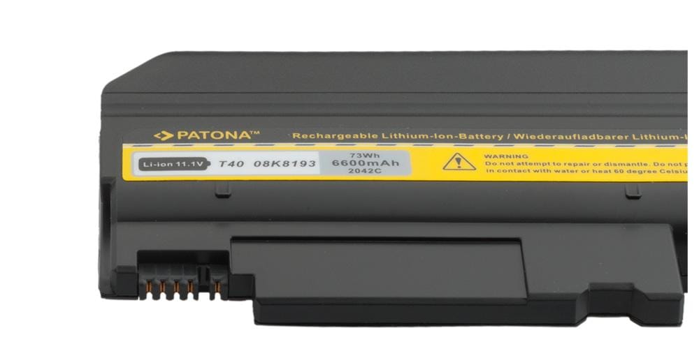 PATONA Akku für IBM Thinkpad T40 T41 T42 T43 R51 02K8193 6600mAh