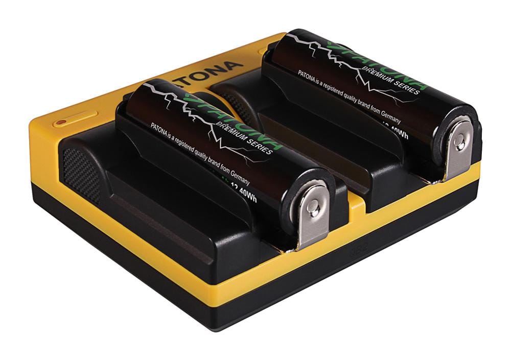 PATONA Dual Ladegerät für 18650 Zelle ICR18650-26F INR18650F1L NCR18650B US18650VTC5 US18650VTC6