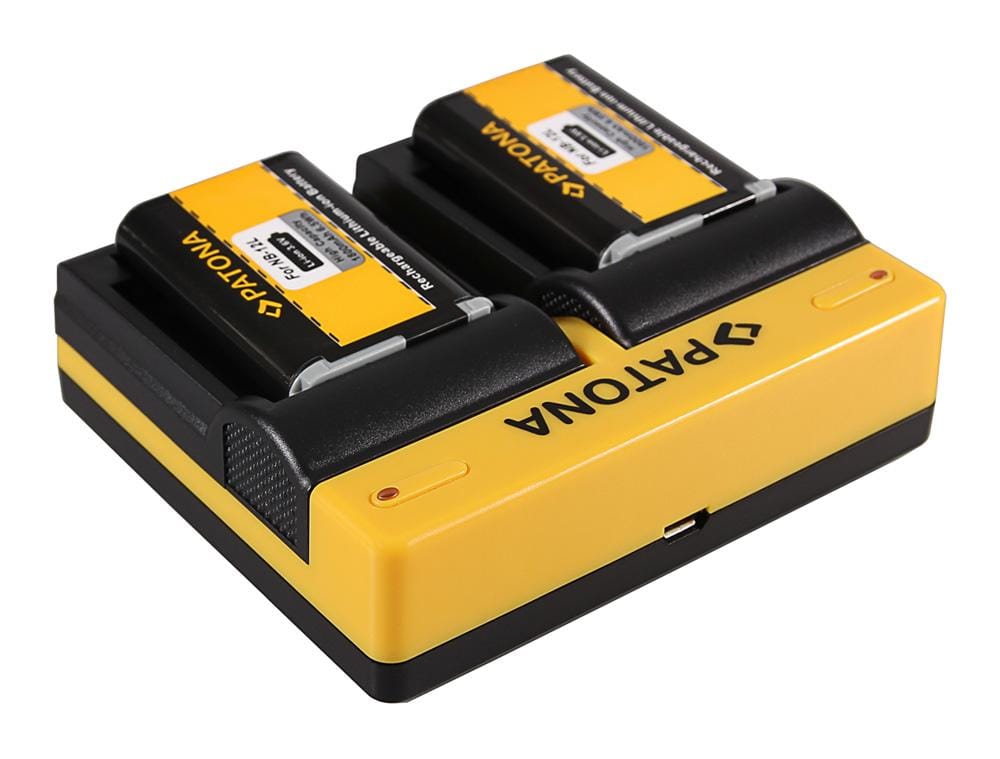 PATONA Dual Ladegerät für Canon NB12L NB13L Legria Mini X NB12L NB13L PowerShot G1 X Mark inkl. Micro-USB Kabel PATONA Dual Ladegerät für Canon NB12L NB13L Legria Mini X NB12L NB13L PowerShot G1 X Mark inkl. Micro-USB Kabel