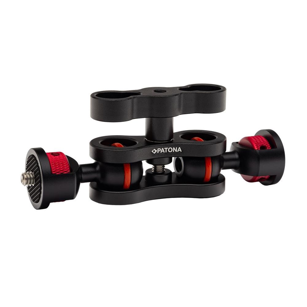 PATONA Magic-Arm mit Doppel-Kugelkopf für Stative Kameras Lichter Kamerakäfige Monitore