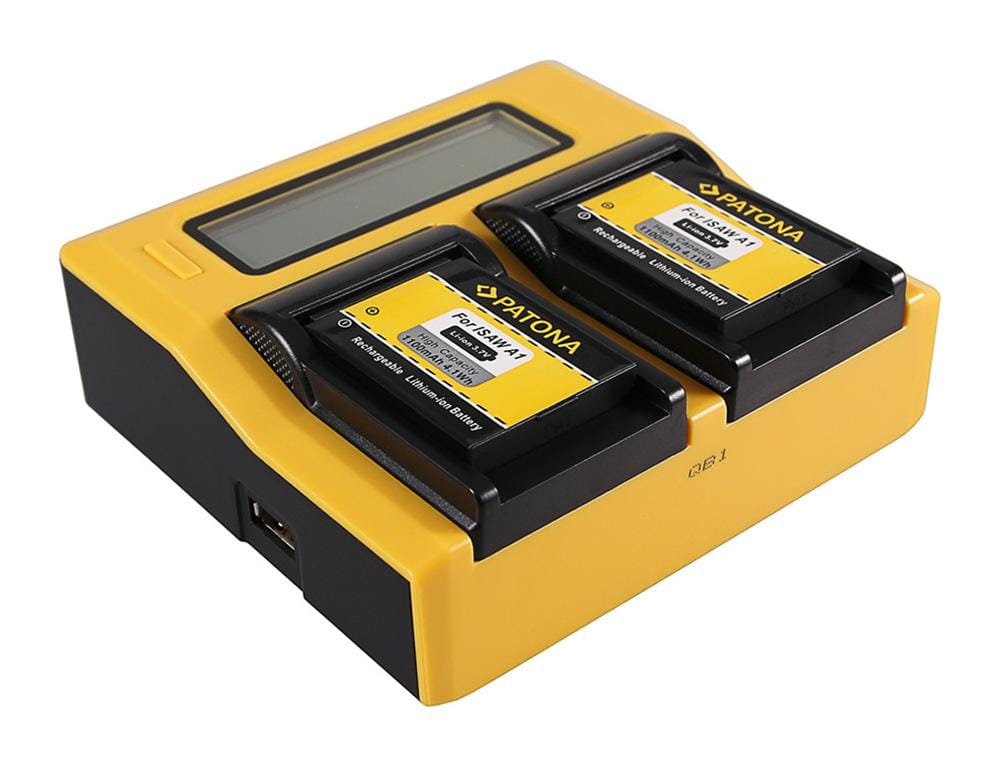 PATONA Dual LCD USB Ladegerät für Actionpro X7 ISAW A1 A2 A3 BCH7E