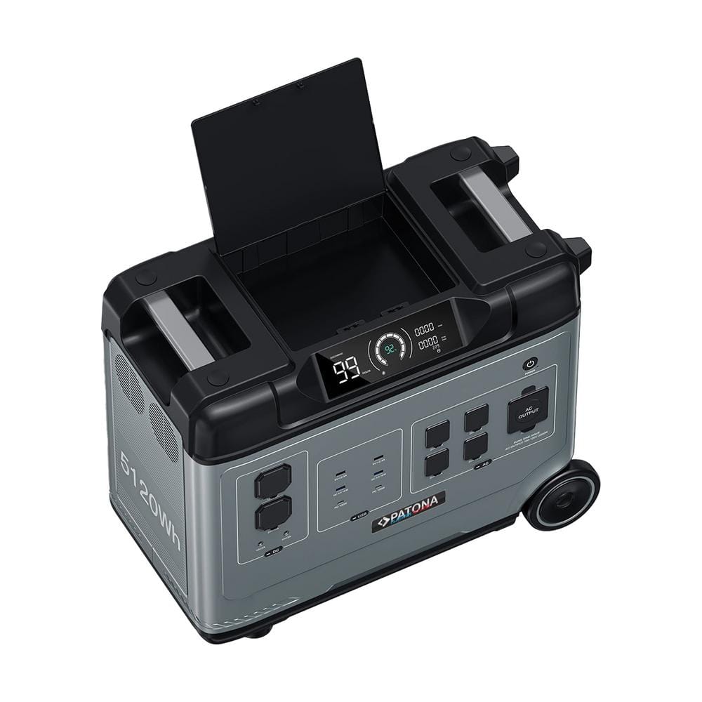 PATONA Platinum Powerstation Autarc 5000 Pro 5120 Wh PD100W USB-C USB-A QC AC DC LiFePO4 PATONA Platinum Powerstation Autarc 5000 Pro 5120 Wh PD100W USB-C USB-A QC AC DC LiFePO4