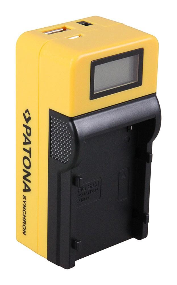 PATONA Synchron USB Ladegerät für Samsung P120A P180A P90A mit LCD-Display PATONA Synchron USB Ladegerät für Samsung P120A P180A P90A mit LCD-Display