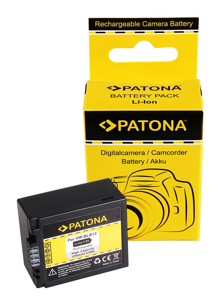 PATONA Akku für Panasonic DMW-BLB13 DMW-BLB13E DMC-G1 DMC-G1WEG-K