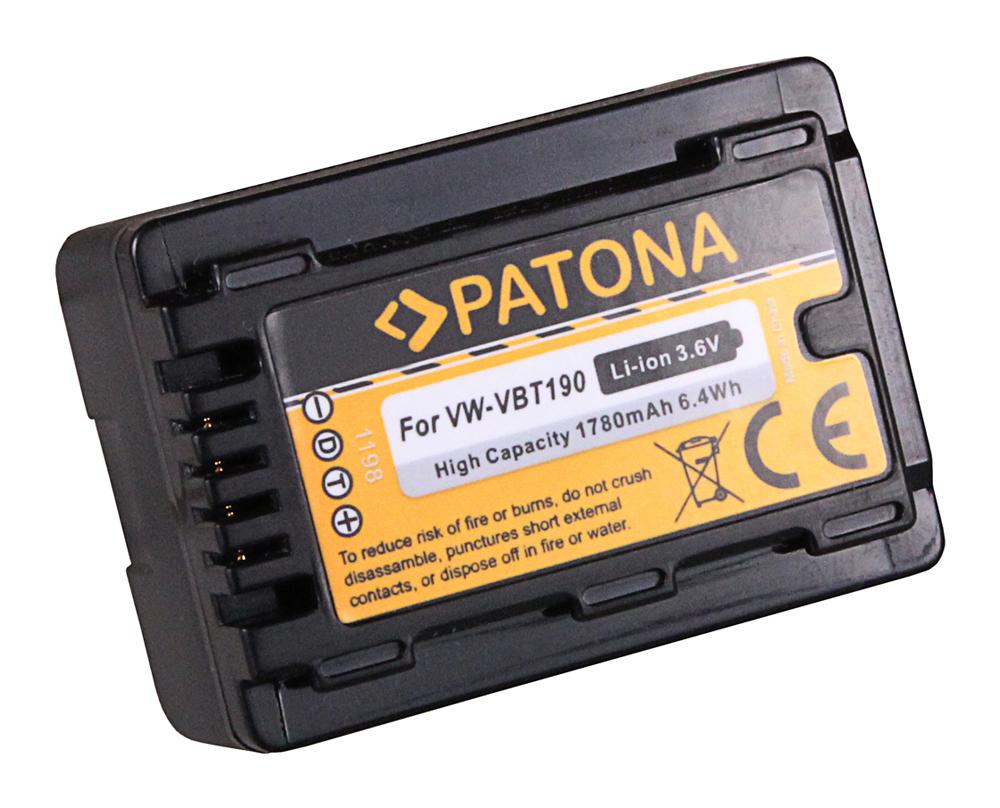 PATONA Akku für Panasonic VW-VBT190 HC-VX870 VX878 VX989 VXF999 PATONA Akku für Panasonic VW-VBT190 HC-VX870 VX878 VX989 VXF999