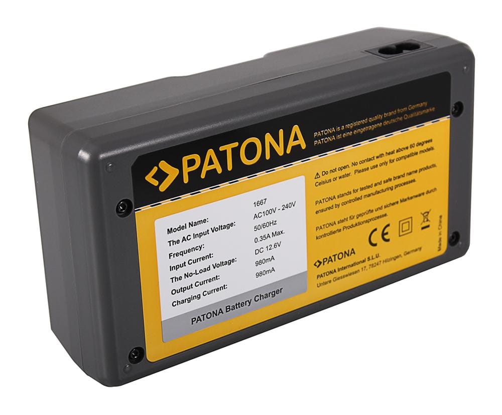 PATONA Dual Ladegerät für Nikon EN-EL18 EN-EL4 LP-E4 BA-T10 BA-T20 MH-26