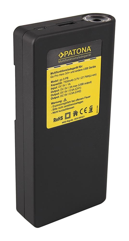 PATONA Powerbank für 2x GoPro Hero 3 Akkus inklusive USB-Output PATONA Powerbank für 2x GoPro Hero 3 Akkus inklusive USB-Output