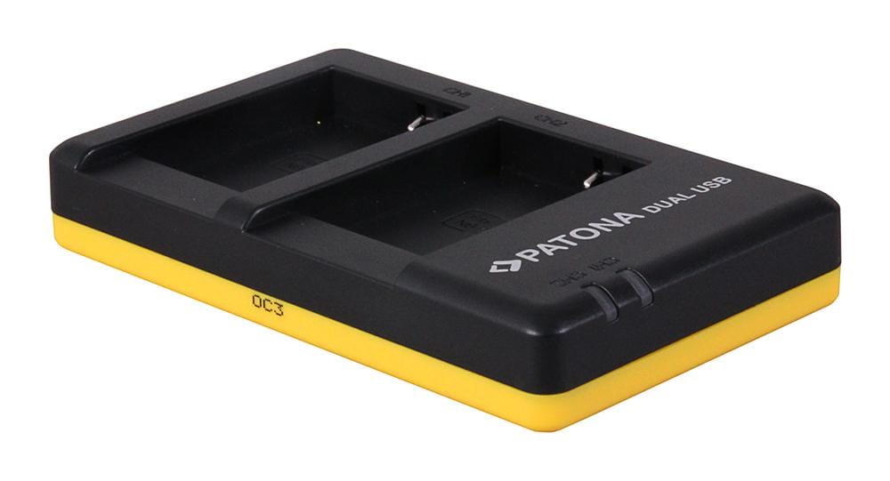PATONA Dual Schnell-Ladegerät für Canon NB-10L NB10 L NB10L inkl. Micro-USB Kabel
