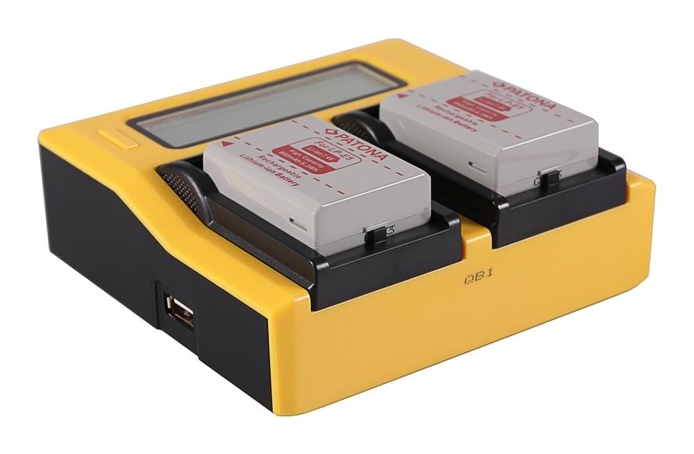 PATONA Dual LCD USB Ladegerät für Canon LPE5 LP-E5