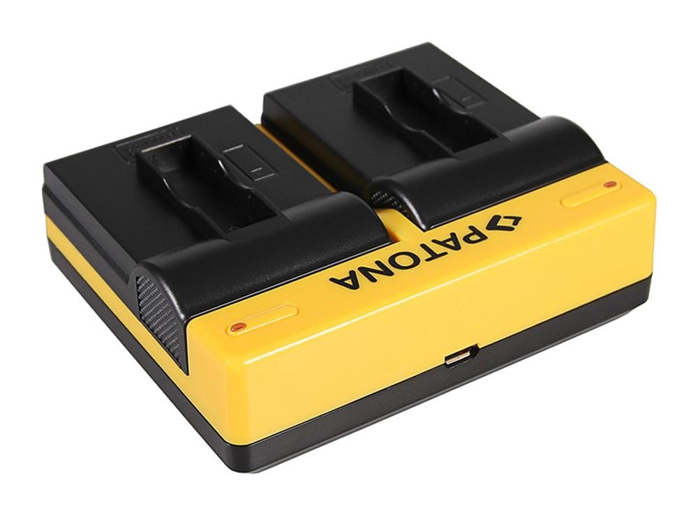 PATONA Dual Ladegerät für GoPro AHDBT-401 Hero4 Black Edition Hero5 Black inkl. Micro-USB Kabel PATONA Dual Ladegerät für GoPro AHDBT-401 Hero4 Black Edition Hero5 Black inkl. Micro-USB Kabel