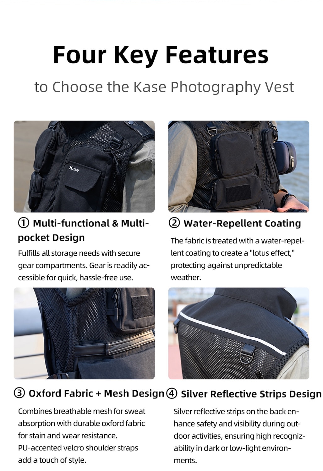 Weste für Fotografen Fotojacke Outdoor unisex Weste für Fotografen Fotojacke Outdoor unisex