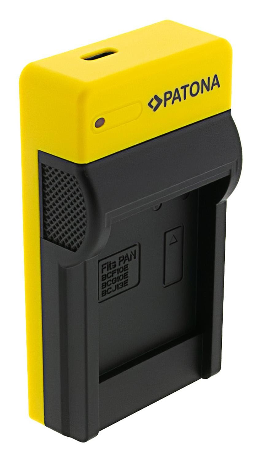 PATONA Slim USB Ladegerät mit USB‑C Input für Panasonic DMW‑BCF10E Lumix DMC‑FS7 DMCLX5 DMC‑LX5 PATONA Slim USB Ladegerät mit USB‑C Input für Panasonic DMW‑BCF10E Lumix DMC‑FS7 DMCLX5 DMC‑LX5