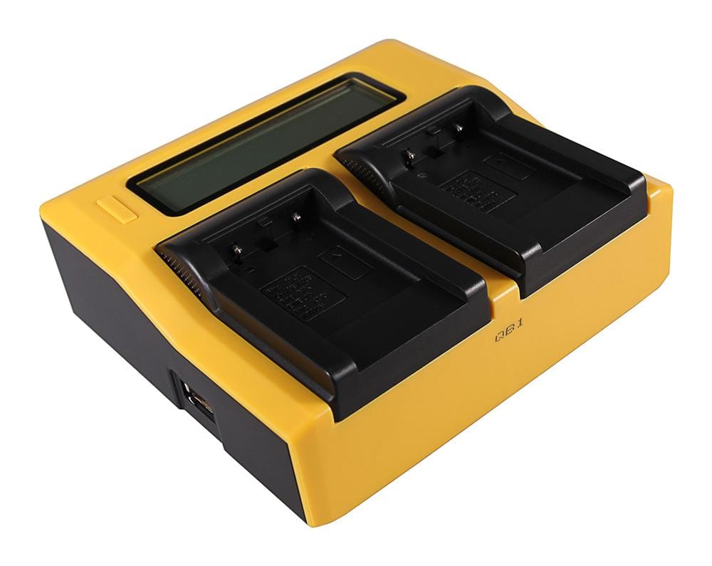 PATONA Dual LCD USB Ladegerät für Kodak Klic 7006 und Olympus LI‑40B