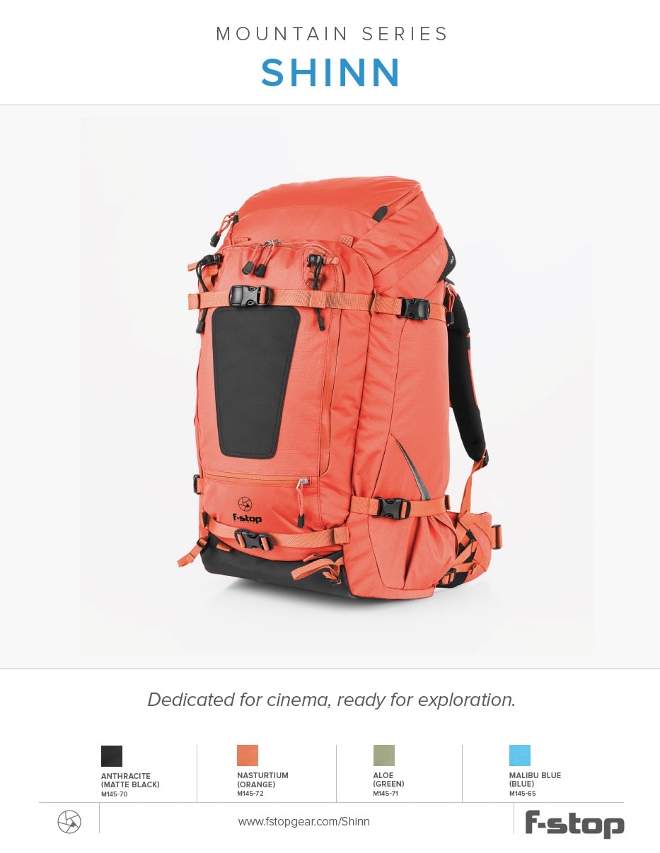 F-Stop Shinn Fotorucksack Malibu Blau