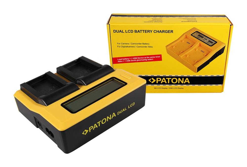 PATONA Dual LCD USB Ladegerät für Nikon ENEL24 EN-EL24 PATONA Dual LCD USB Ladegerät für Nikon ENEL24 EN-EL24