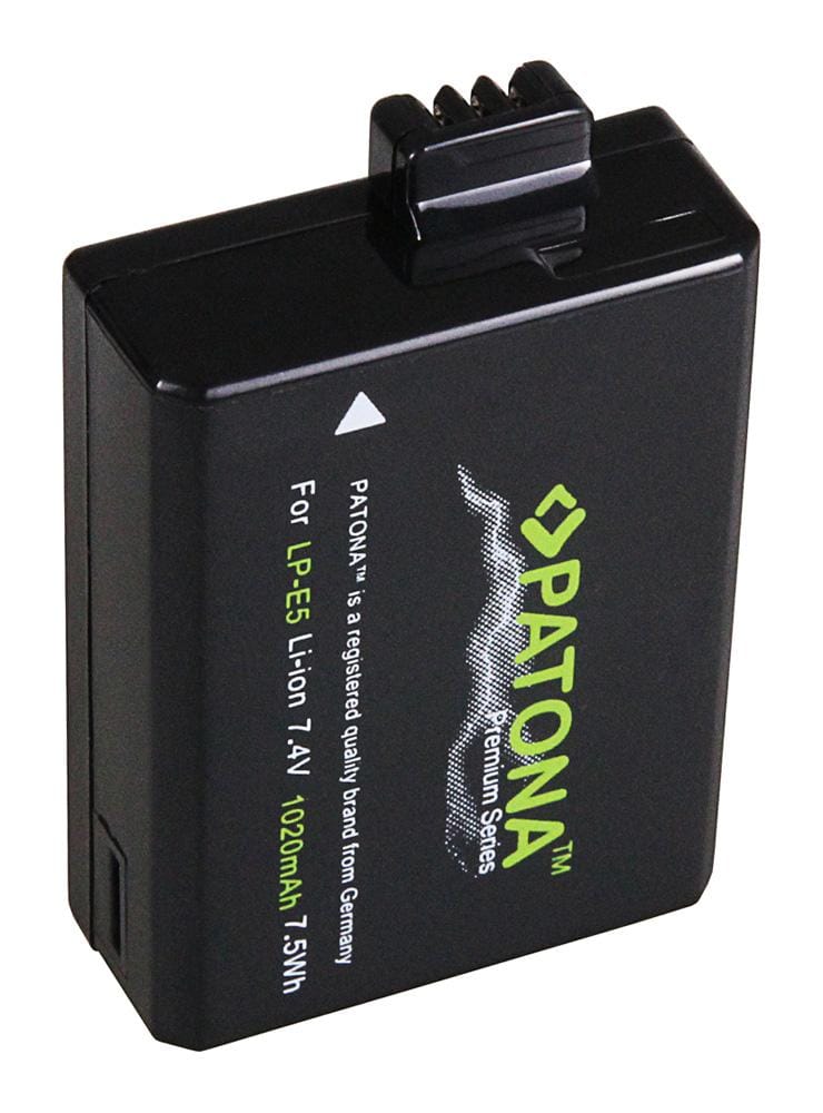 PATONA Premium Akku für Canon LP-E5 LPE5 EOS 450D 500D 1000D