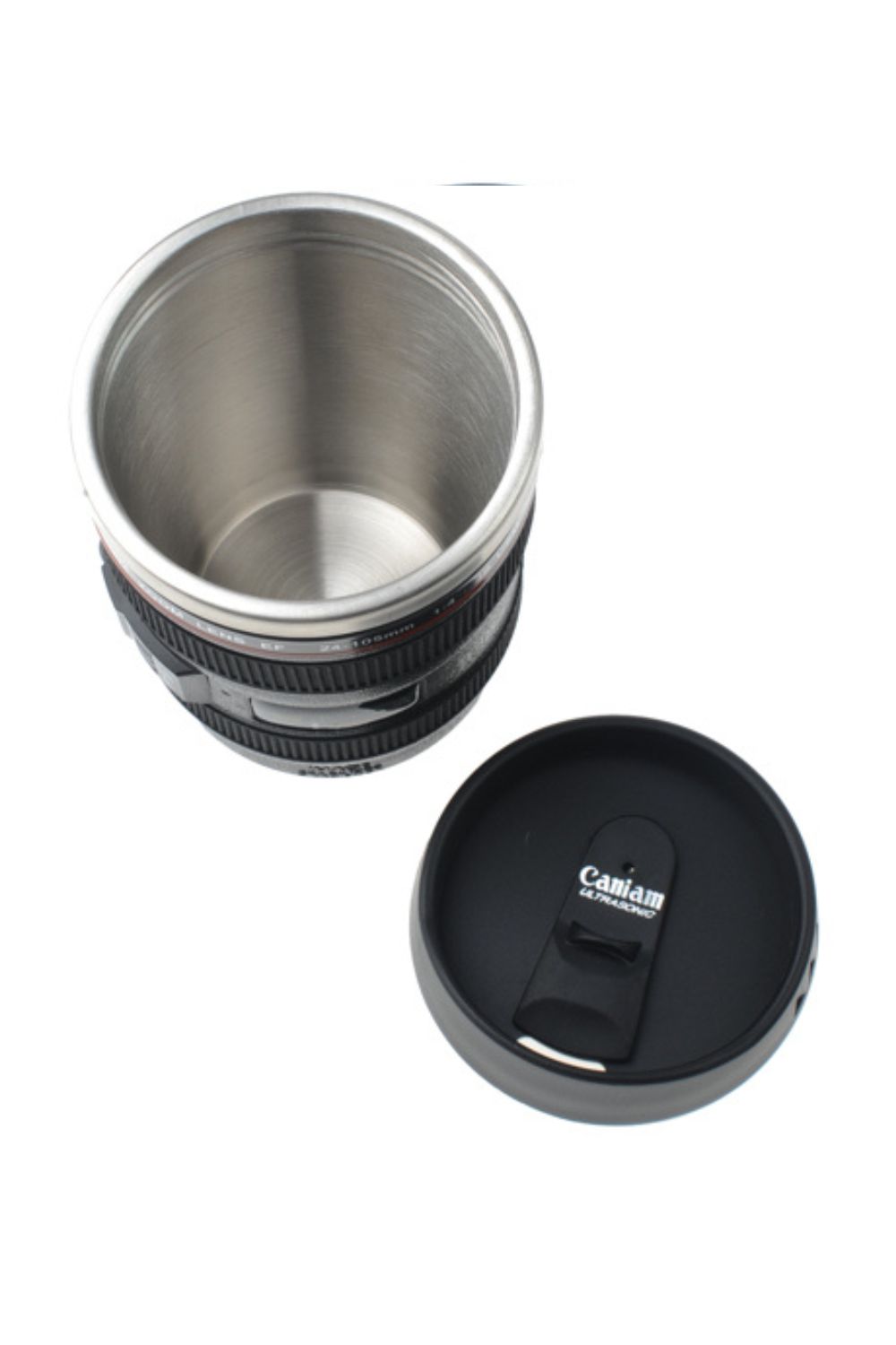 Trinkbecher Objektiv 24-105 mit Trinköffnung Gadget