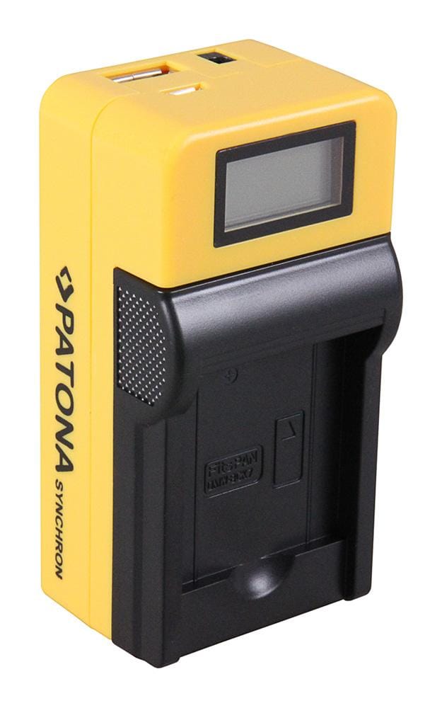 PATONA Synchron USB Ladegerät für Panasonic BCK7 BCK7E und Samsung SLB11A mit LCD-Display PATONA Synchron USB Ladegerät für Panasonic BCK7 BCK7E und Samsung SLB11A mit LCD-Display