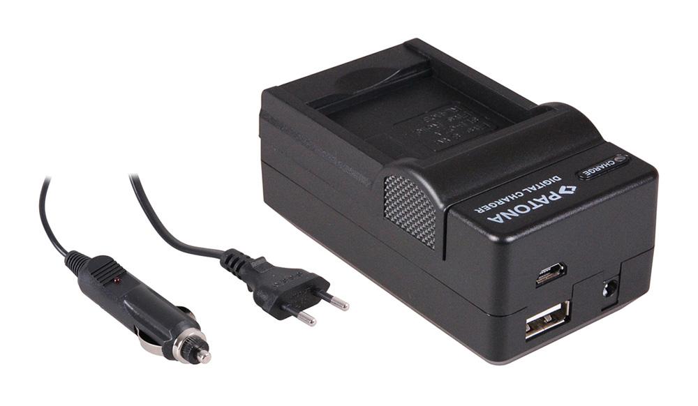 PATONA 4in1 Ladegerät für Rollei Actioncam 230 240 400 410 RL410B