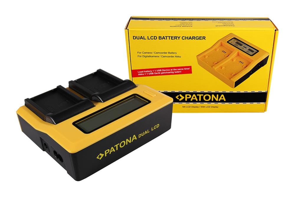 PATONA Dual LCD USB Ladegerät für Samsung BP1310 BP-1310