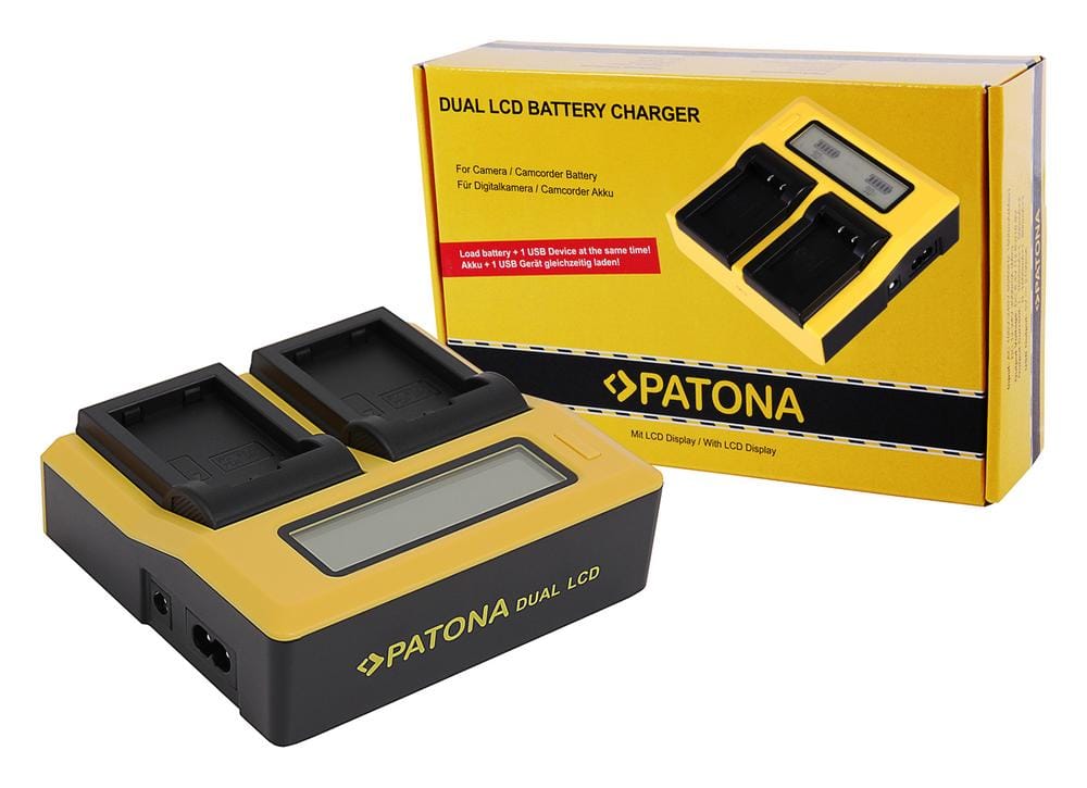 PATONA Dual LCD USB Ladegerät für Nikon EN-EL25 EN-EL25 Z30 Z50 Z fc