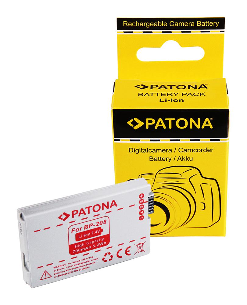 PATONA Akku für Canon BP208 BP-308 BP-315 DC10 DC20 DC21 DC40 DC50 DC95 PATONA Akku für Canon BP208 BP-308 BP-315 DC10 DC20 DC21 DC40 DC50 DC95