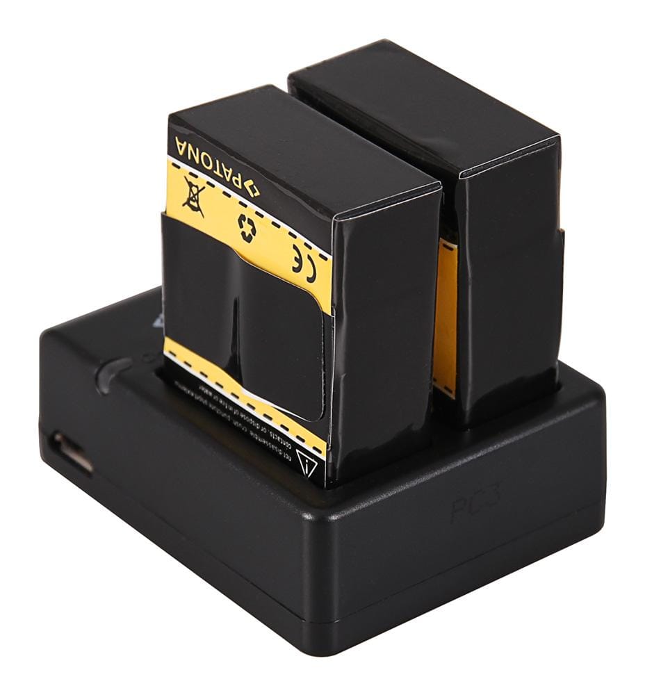PATONA USB Dual Ladegerät für GoPro Hero 3 AHDBT-301 inkl. Micro-USB Kabel PATONA USB Dual Ladegerät für GoPro Hero 3 AHDBT-301 inkl. Micro-USB Kabel