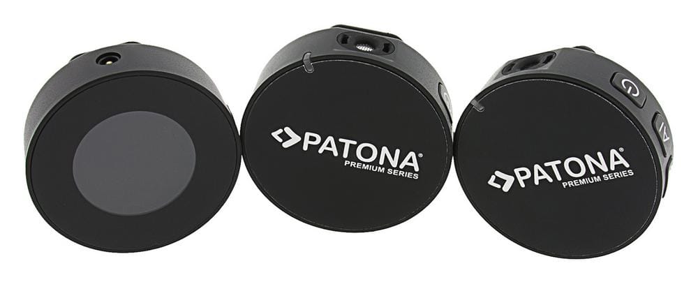 PATONA Premium AI Lavalier‑Mikrofon PTS‑I21S – drahtloses Lavalier‑Set mit zwei Sendern und Empfänger PATONA Premium AI Lavalier‑Mikrofon PTS‑I21S – drahtloses Lavalier‑Set mit zwei Sendern und Empfänger