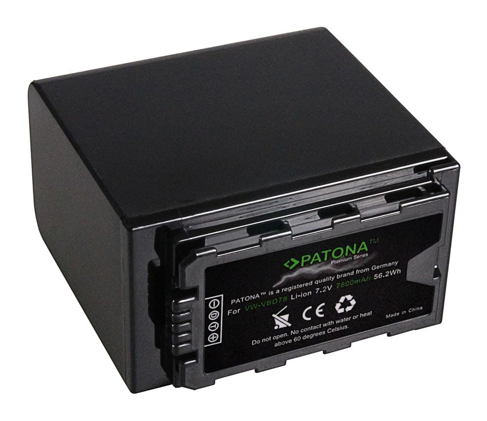 PATONA Premium Akku für Panasonic VW-VBD78 AJ-PX298MC HDC-MDH2GK AJ-HPX270