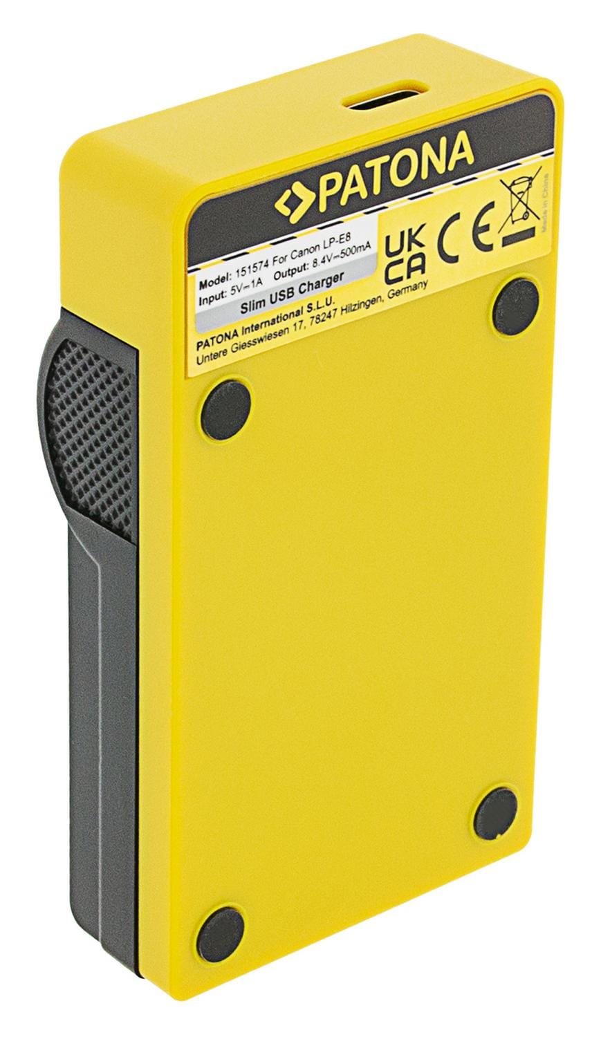 PATONA Slim USB Ladegerät mit USB‑C Input für Canon LP‑E8 LPE8 EOS 550D 600D 650D 700D PATONA Slim USB Ladegerät mit USB‑C Input für Canon LP‑E8 LPE8 EOS 550D 600D 650D 700D