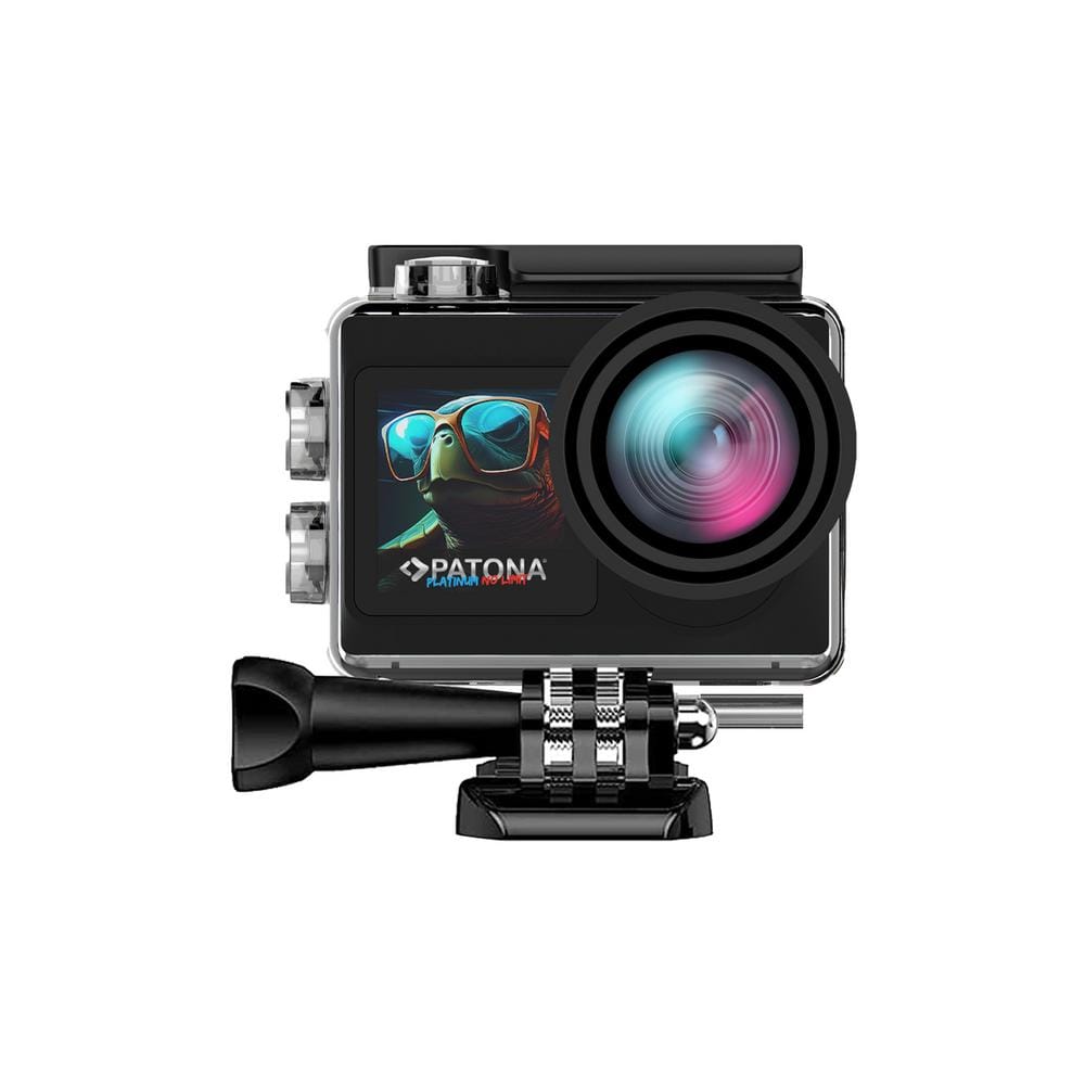 PATONA Platinum Action Cam Life SL4 5K 120fps 64MP EIS 120° 6G+IR RC Wifi App mit viel Zubehör