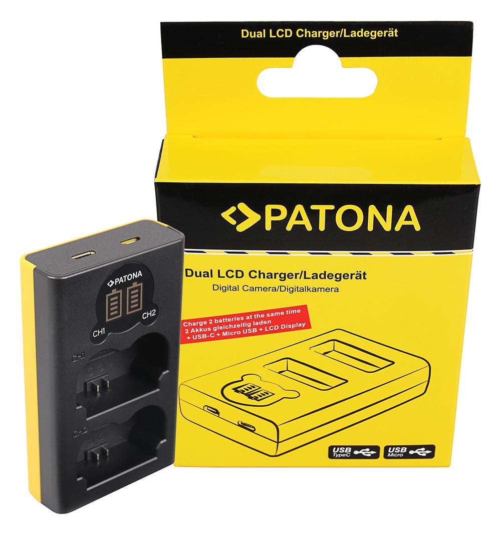 PATONA Dual LCD USB Ladegerät für Fuji NP-W235 Fujifilm X-T4 XT4 PATONA Dual LCD USB Ladegerät für Fuji NP-W235 Fujifilm X-T4 XT4
