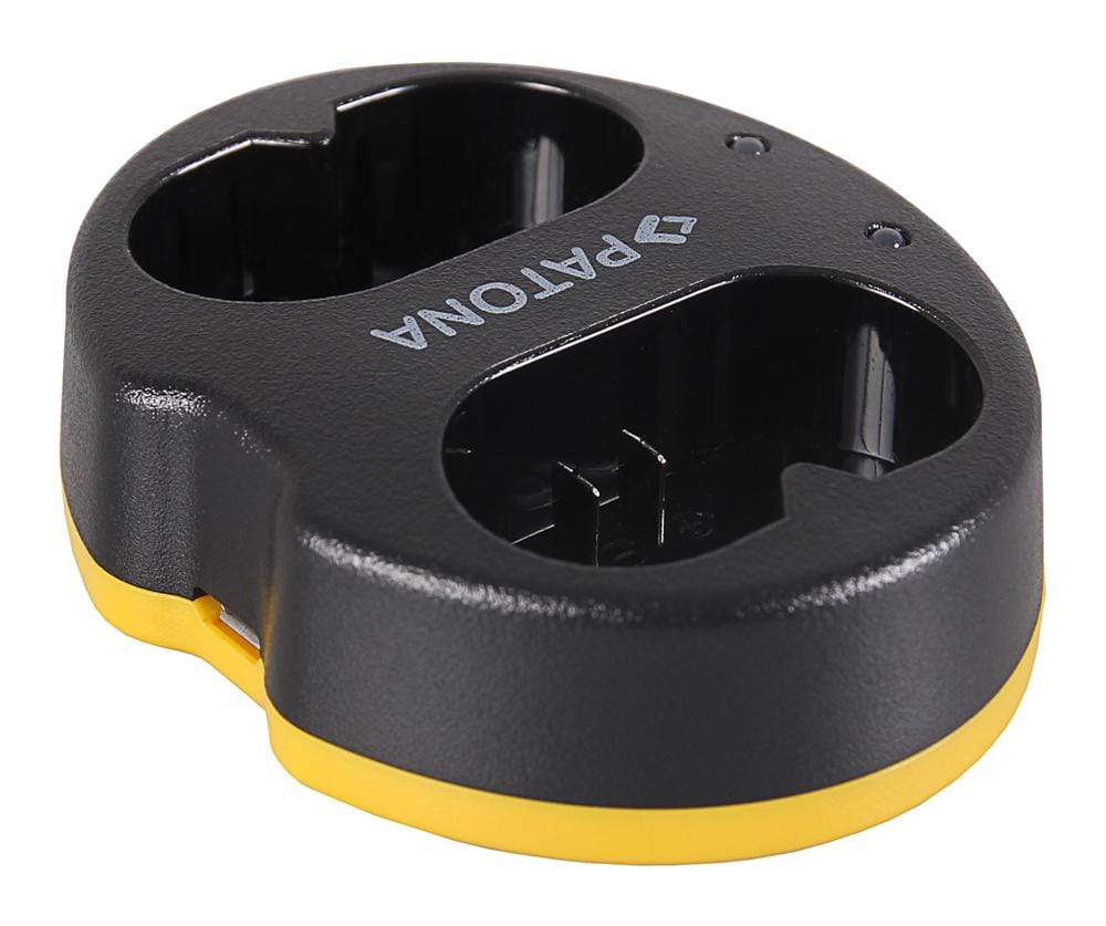 PATONA Dual Ladegerät für Godox VB20 V350s C N O F Flash inkl. Micro-USB Kabel