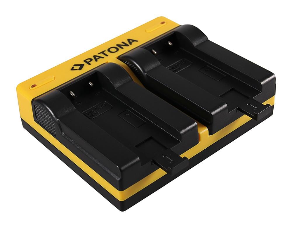 PATONA Dual Ladegerät für Casio NP-50 Exilim EXV7 EX-V7 EXV8 EX-V8 inkl. Micro-USB Kabel