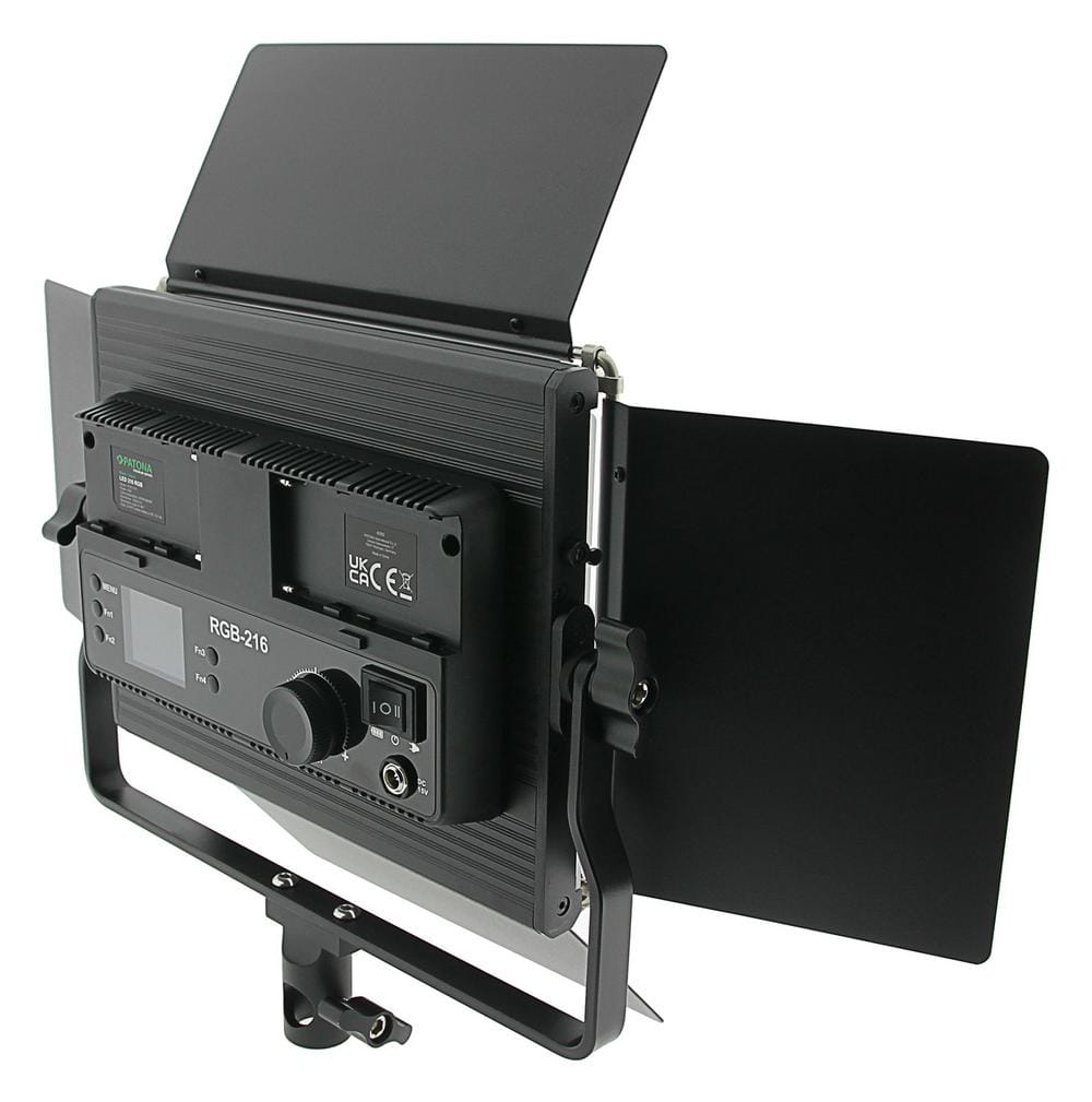 PATONA Premium LED Foto und Videolicht mit 216 einstellbaren RGB LEDs inkl. Tragetasche