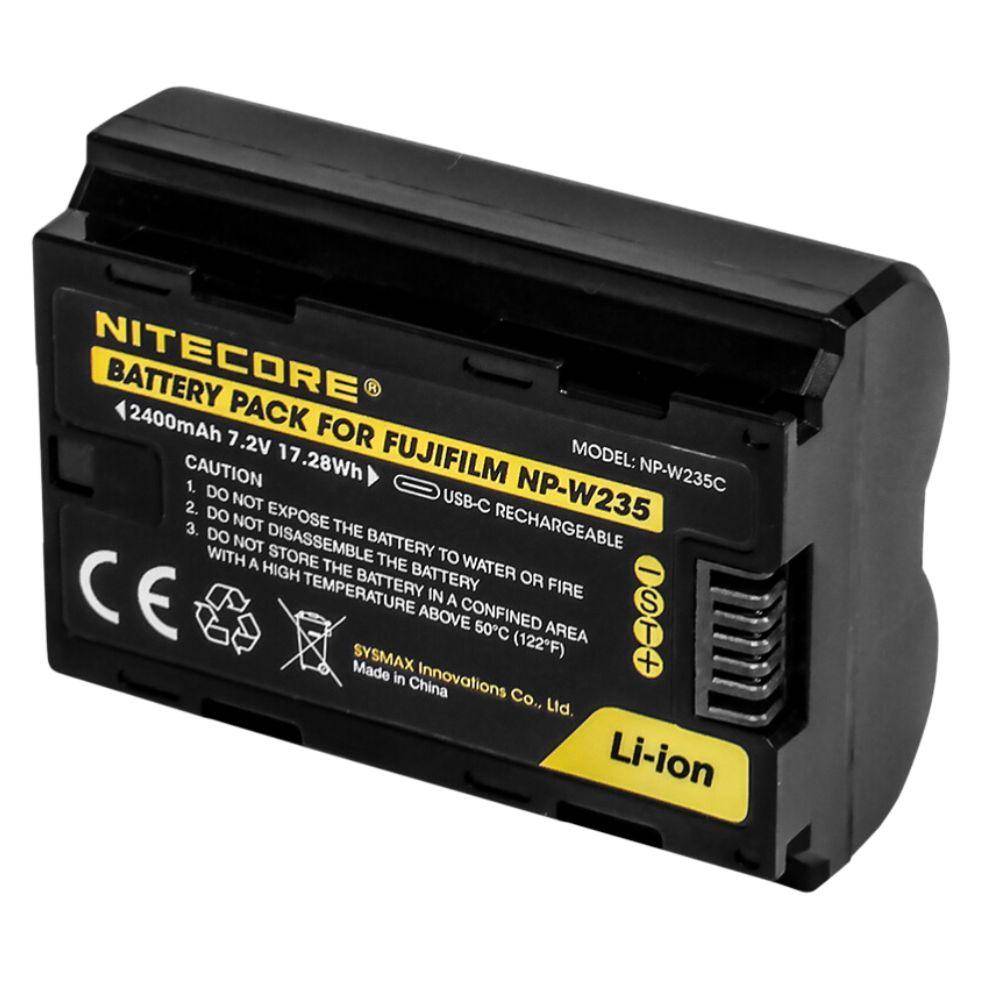 Nitecore Akku für Fujifilm NP-W235C 2400mAh 7.2V 16.2Wh Nitecore Akku für Fujifilm NP-W235C 2400mAh 7.2V 16.2Wh